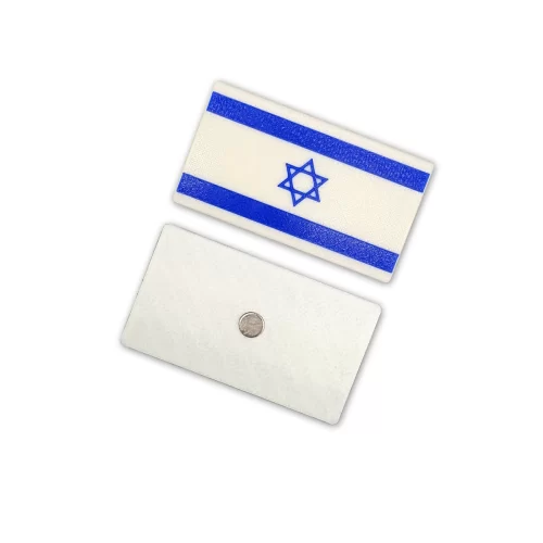 Magnets “Flag of Israel” 30 mm back