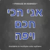 Phrase "אני הכי חכם ויפה" from Magnetic Letters