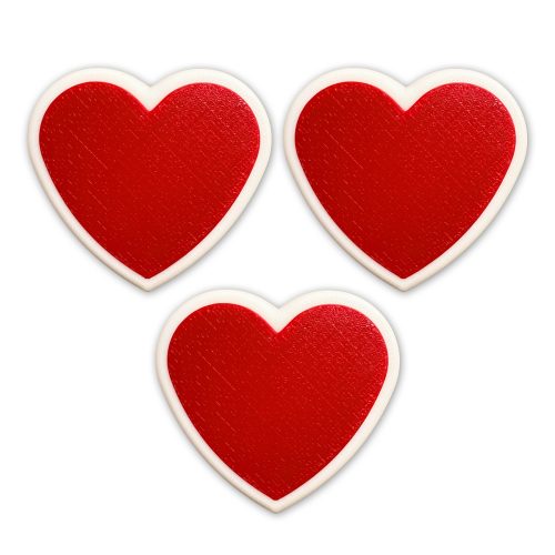 Magnets “Heart” 50 mm, color Fire Red (3 pcs) Magnets “Heart” 50 mm, color Fire Red (3 pcs)