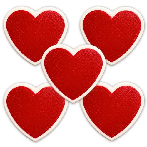 Magnets “Heart” 50 mm, color Fire Red (5 pcs) Magnets “Heart” 50 mm, color Fire Red (5 pcs)