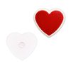 Magnet “Heart” 50 mm, color Fire Red back side